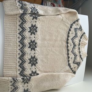 Fair Isle Sweater. Wool. Nordic Design.J. Crew Handknit